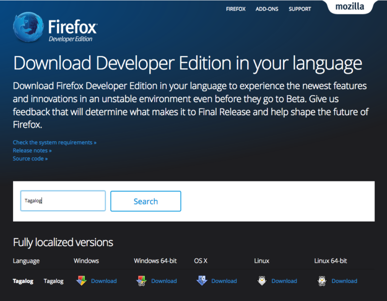 firefox developer edition tabs stop working